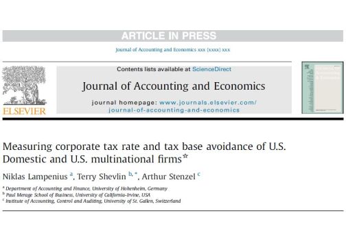 Corporate Tax Avoidance